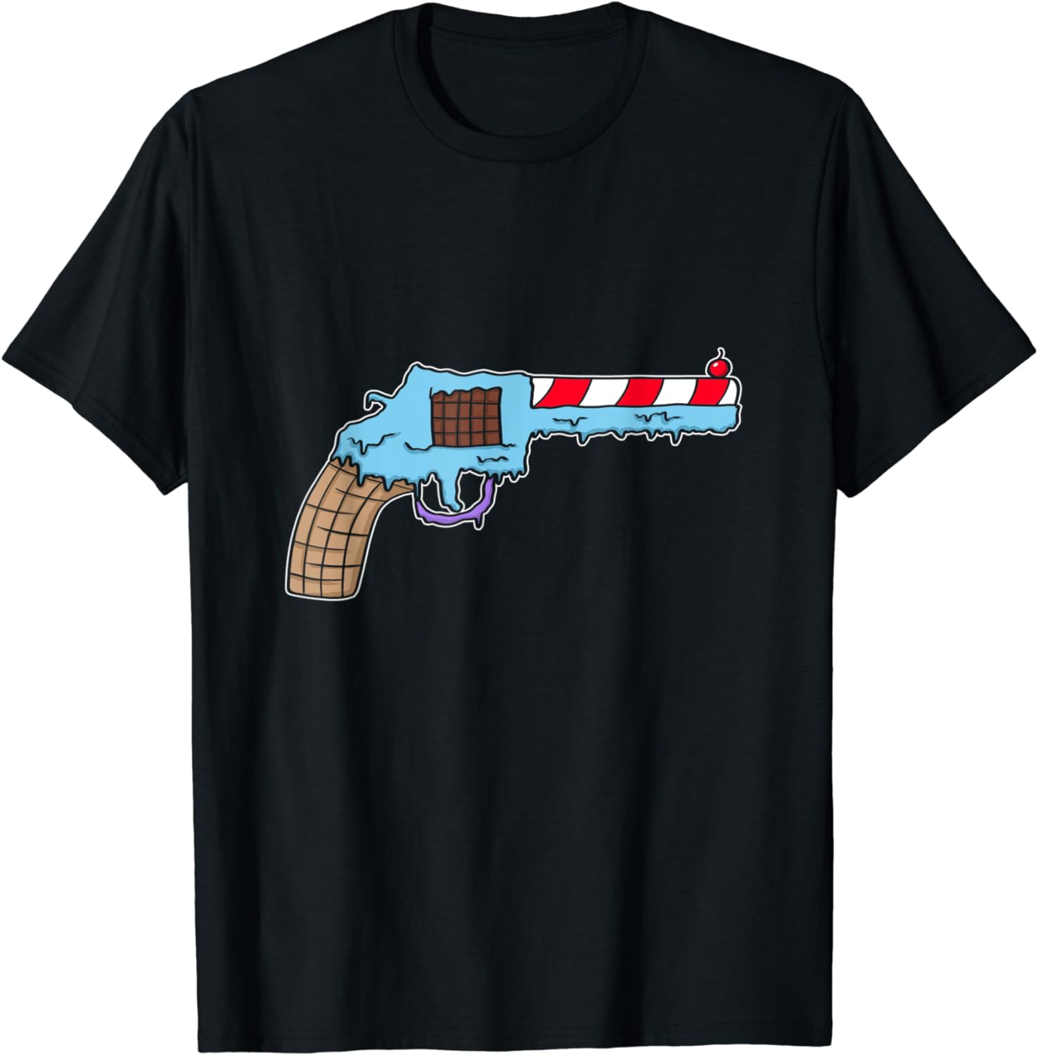 Funny Ice Cream Gun Weapon Rifle Pistol Right 2nd Amendment TShirt