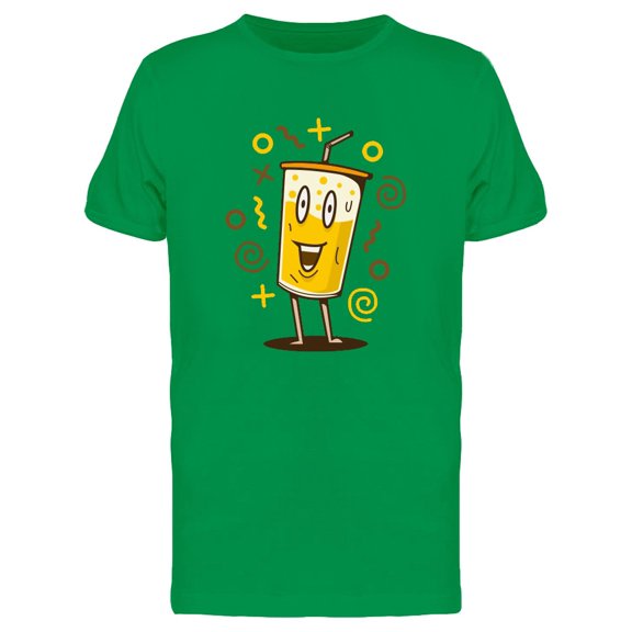 Funny Ice Cup Doodle Tee Men's -Image by Shutterstock