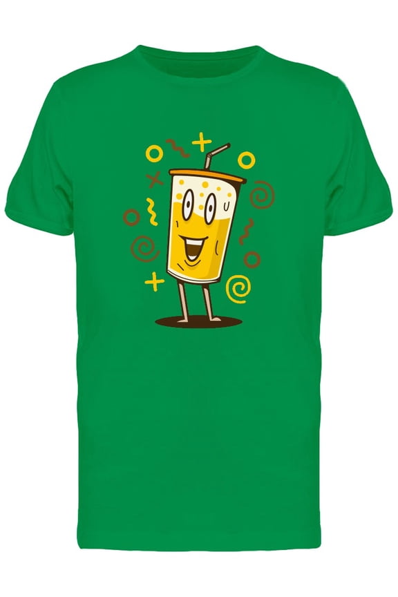 Funny Ice Cup Doodle Tee Men's -Image by Shutterstock