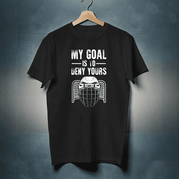 Funny Ice Hockey Goalie Design For Kids Men Women Hockey Player - Thoughtful Gift Idea H16644 Unisex T-Shirt, Up to Size 5XL