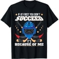 thumbnail image 1 of Funny Ice Hockey Goalie T-Shirt, Small, Black, 1 of 8