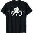 thumbnail image 1 of Funny Ice Hockey Player Goalie Heartbeat Hockey Fan Tee T-Shirt All Size S-5Xl, 1 of 4