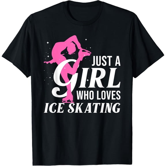 Funny Ice Skating Gift For Girls Women Skater Figure Skating T-Shirt