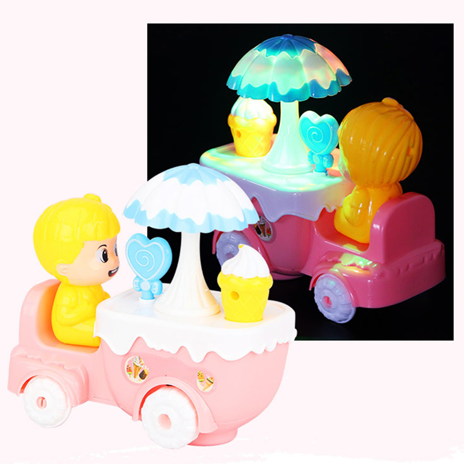 Funny Icecream Truck Lights And Music Toy For Girls Children