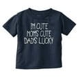 thumbnail image 1 of Funny Im Cute Moms Cute Dads Lucky Youth T Shirt Tee Girls Infant Toddler Brisco Brands 12M, 1 of 6