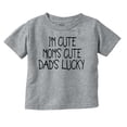 thumbnail image 1 of Funny Im Cute Moms Cute Dads Lucky Youth T Shirt Tee Girls Infant Toddler Brisco Brands 4T, 1 of 6