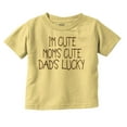 thumbnail image 1 of Funny Im Cute Moms Cute Dads Lucky Youth T Shirt Tee Girls Infant Toddler Brisco Brands 6M, 1 of 6
