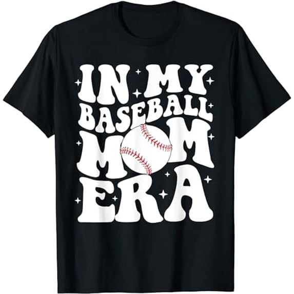 Funny In My Baseball Mom Era Baseball Mama Game day Women T-Shirt