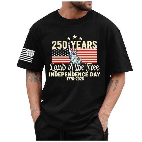 Funny Independence Day Shirt Independence Day Clothes Independence Day Happy 4th of July Mens T-Shirt Black,S