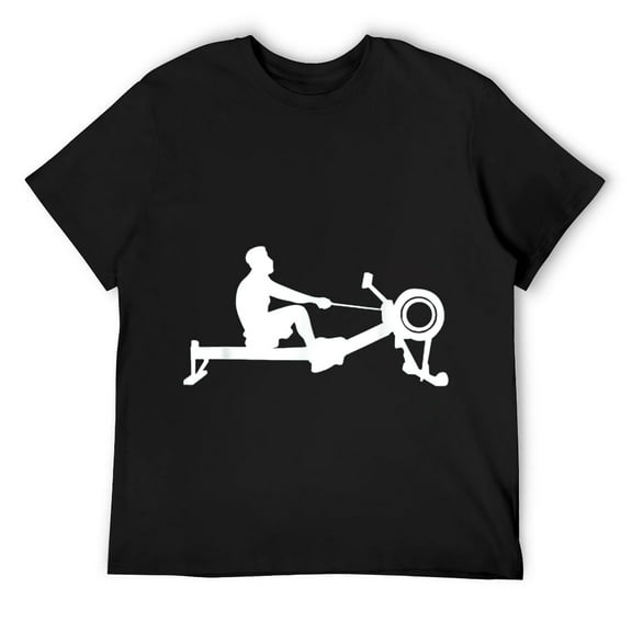 Funny Indoor Rowing Machine Workout Rower Gift For Men Women T-Shirt Black