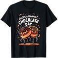 thumbnail image 1 of Funny International Chocolate Day vintage word art design T-Shirt, 1 of 4