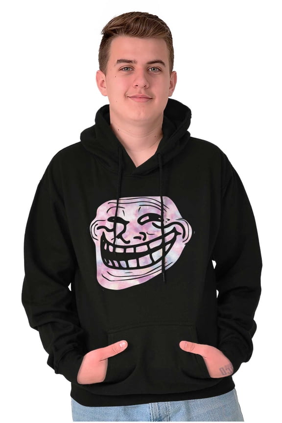 Funny Internet Troll Face Meme Unisex Plus Size Hoodie Brisco Brands 2X