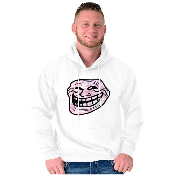 Funny Internet Troll Face Meme Unisex Plus Size Hoodie Brisco Brands 3X
