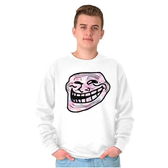 Funny Internet Troll Face Meme Unisex Plus Size Sweatshirt Brisco Brands 2X