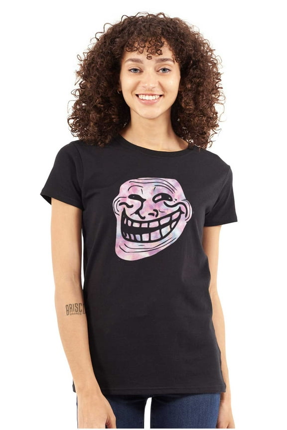 Funny Internet Troll Face Meme Women's Plus Size Shirt Brisco Brands 2X