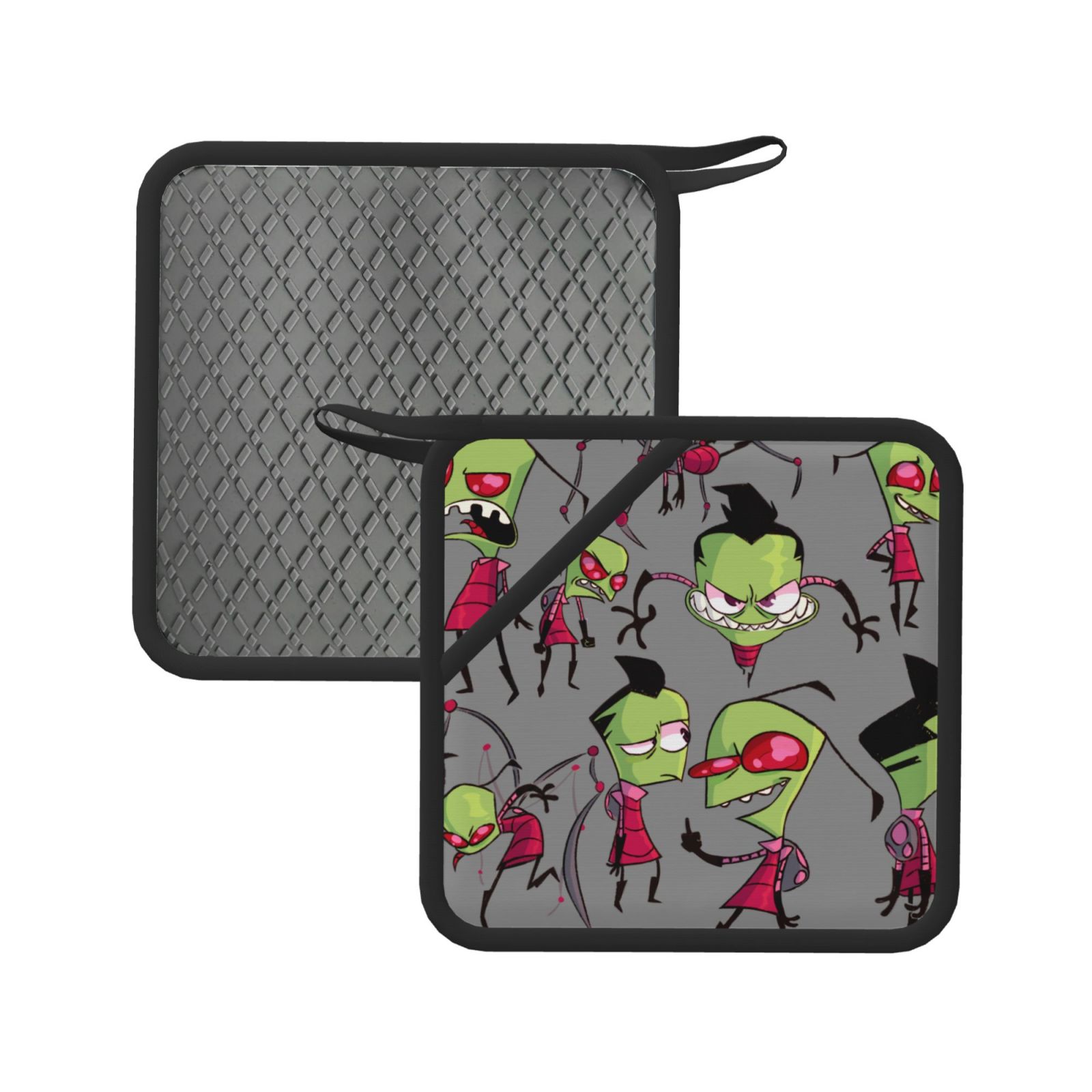 Funny Invader Zim Silicone Anti-hot Pad Sets 2-Piece Heat Resistant ...