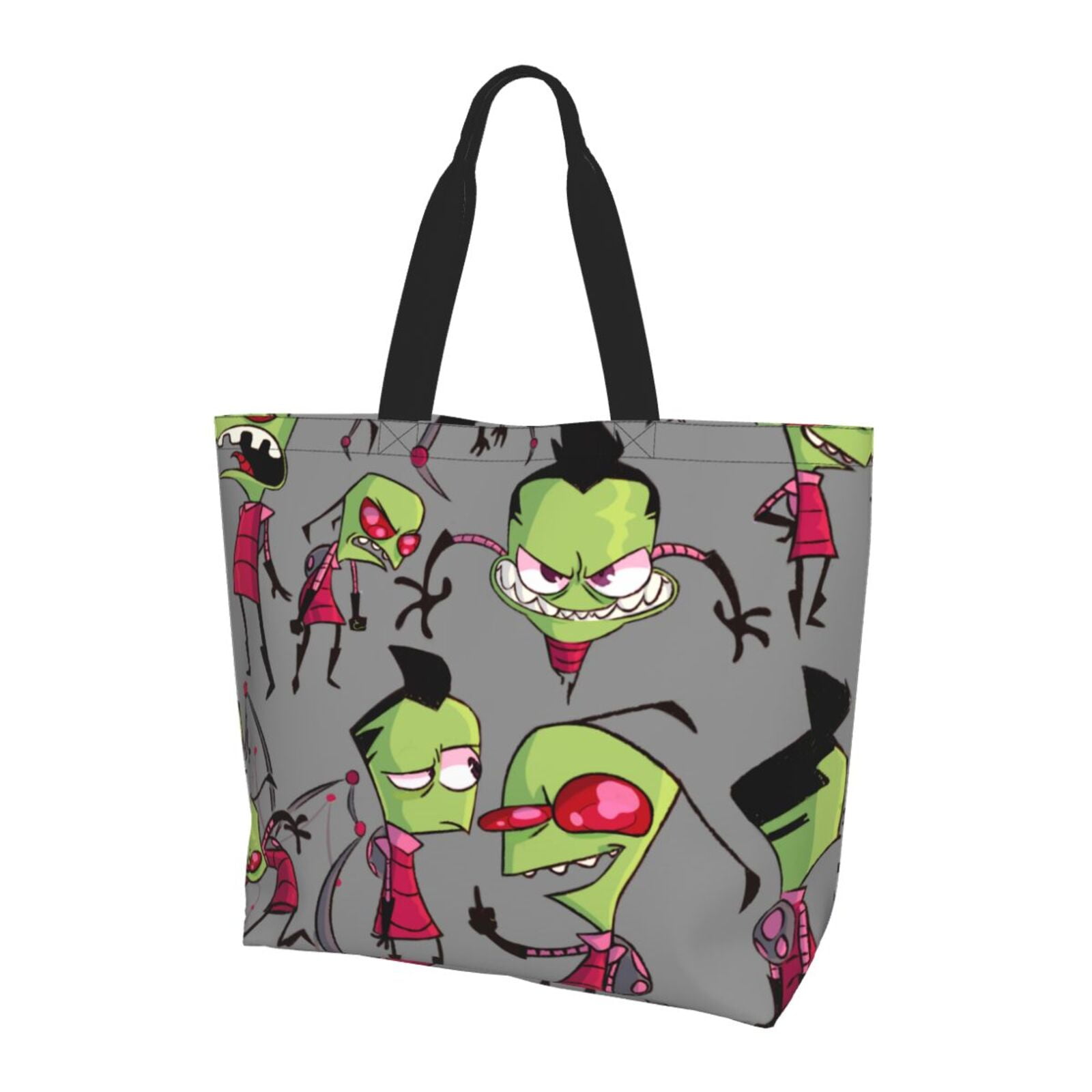 Funny Invader Zim Tote Bags Reusable Women Shoulder Bag Grocery Bag ...