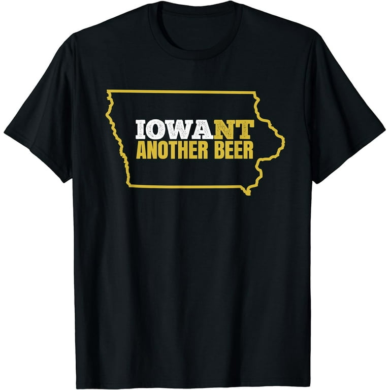 Funny Iowa Beer Shirt-Distressed Iowa State Map T Shirt Funny Iowa Beer Shirt-Distressed Iowa State Map T Shirt