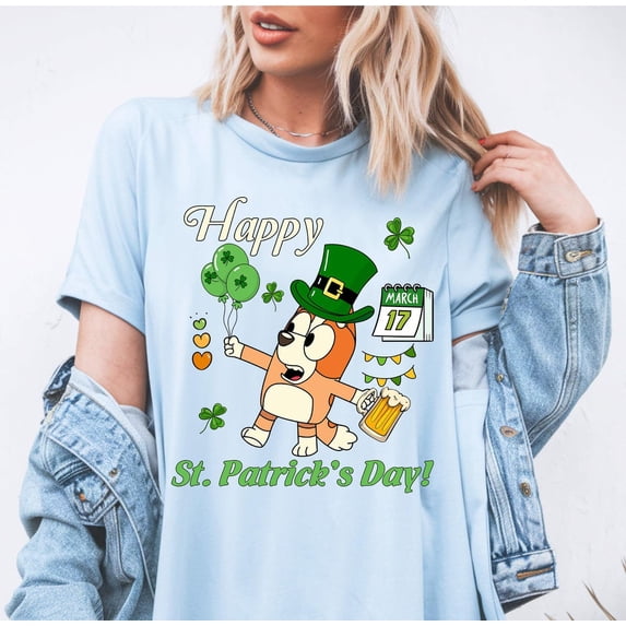 Funny Irish Dog St. Patrick’s Day T-Shirt – Playful Shamrock Holiday Tee