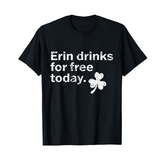 Funny Irish Drinking T-Shirt with Clover Graphic for St. Patrick's Day Celebrations