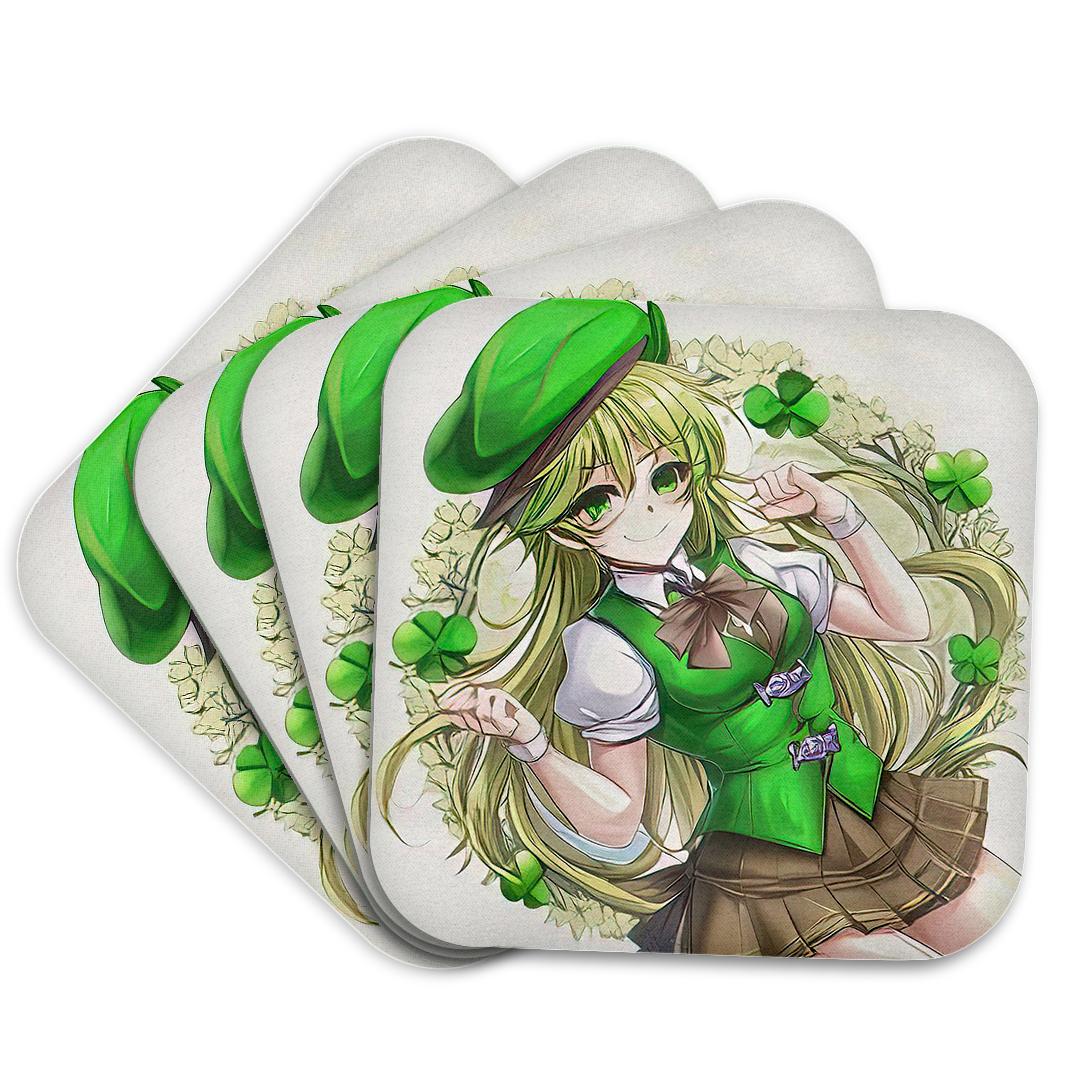 3drose, Funny Irish Girl Elf. the Goddess of Good Luck. Four Leaf ...