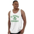 thumbnail image 1 of Funny Irish St. Patrick is My Homeboy Plus Size Graphic Tank Top Brisco Brands 3X, 1 of 5