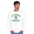 thumbnail image 1 of Funny Irish St. Patrick is My Homeboy Unisex Plus Fleece Graphic Sweatshirt Brisco Brands 3X, 1 of 3