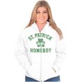thumbnail image 1 of Funny Irish St. Patrick is My Homeboy Zip Up Hoodie Men's Women's Brisco Brands S, 1 of 6