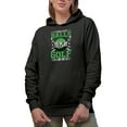 thumbnail image 1 of Funny It Takes a Lot of Balls to Play Golf Like Me Quote, Golf Player, Golfing or Golfer Themed Merch Gift, Black Hooded Sweatshirt or Hoodie, Small, 1 of 5