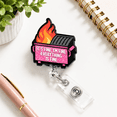 Fun Technology Badges Funny It's Fine I'm Everything Is Badge Reel Gifts For - Walmart.com