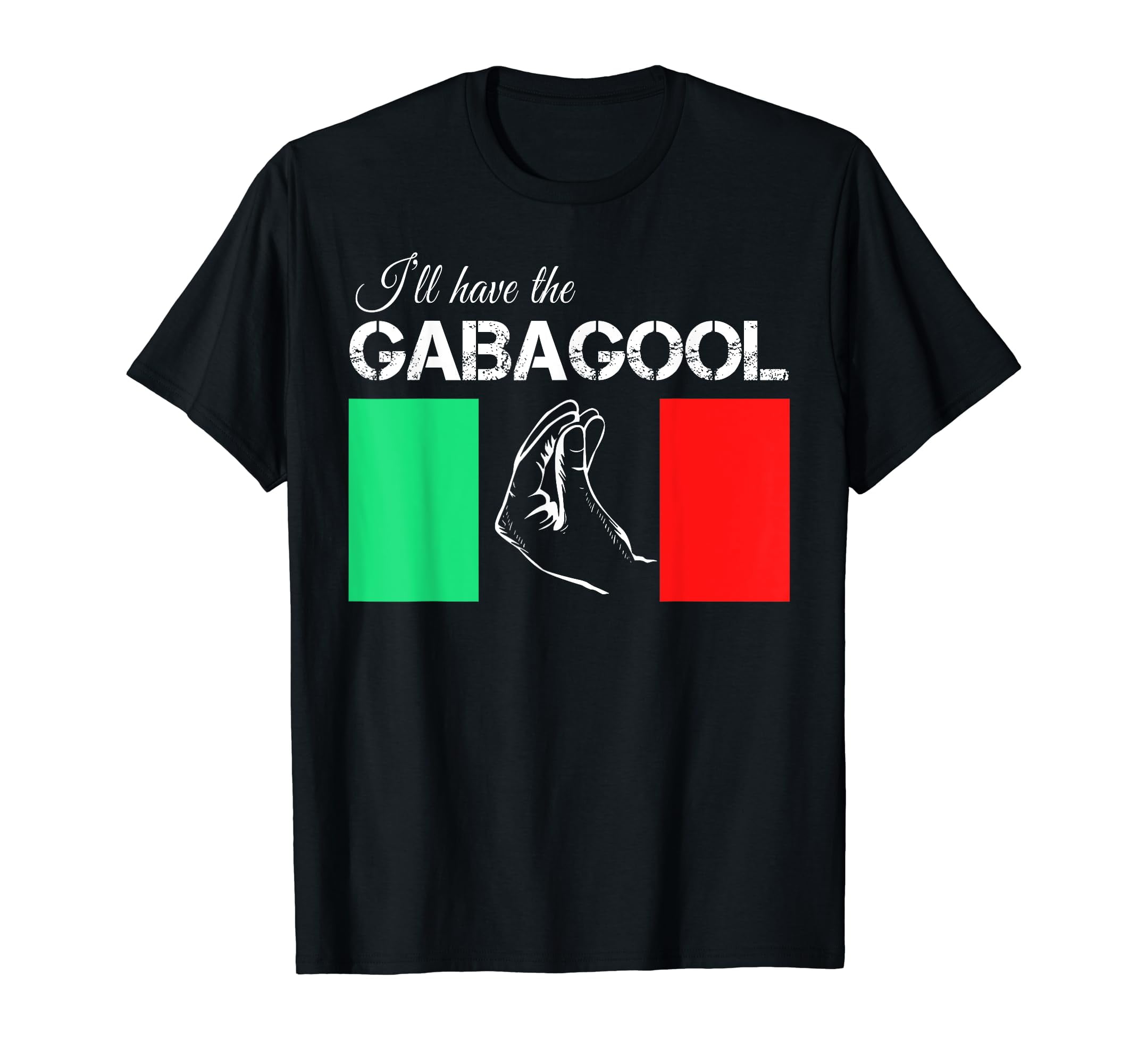 Funny Italiano Gabagool Capicola Italian Slang Italy Flag TShirt