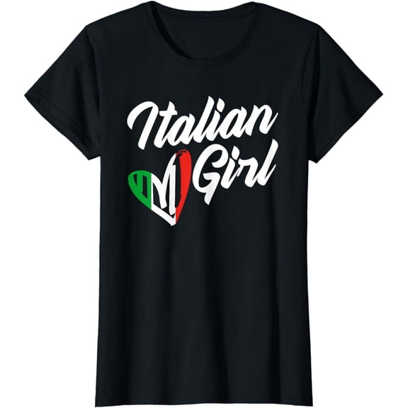 Funny Italy Culture Italian Roots Cute Italian Girl T-Shirt
