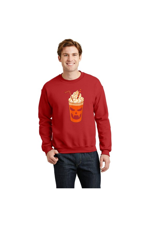Funny Jack O' Lantern Face Graphic Tee for Halloween Pumpkin Lovers - Best Gift SW17715 Unisex Sweatshirt, Up to Size 5XL