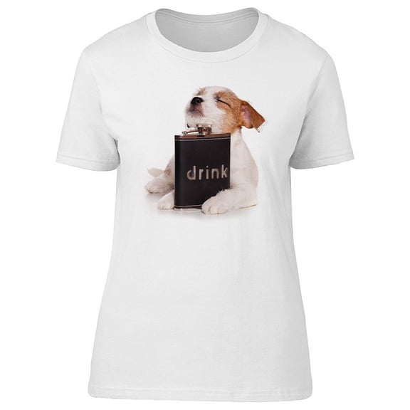 Funny Jack Russell Terrier Puppy T-Shirt Women -Image by Shutterstock, Female Medium