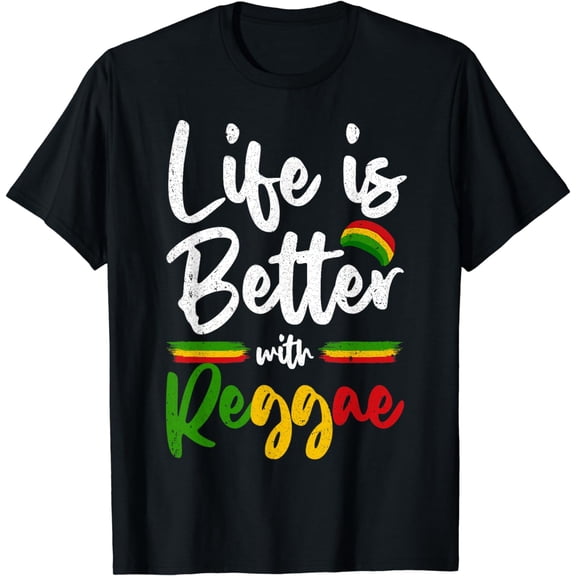 Funny Jamaican Design For Men Women Reggae Music Rasta Lover T-Shirt