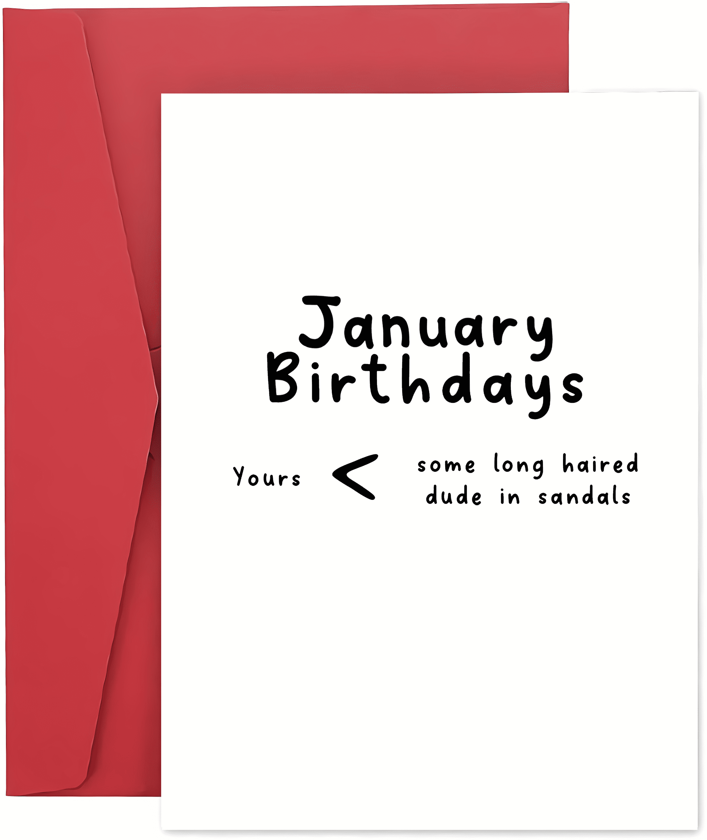Funny January Birthday Card – Humorous “Yours