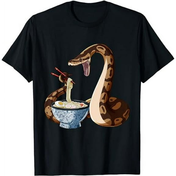 Funny Japanese Kawaii Ramen Snake Ball Python T-Shirt