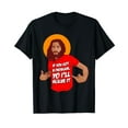 thumbnail image 1 of Funny Jesus Christian Meme Yo I'll Solve It Christmas T-Shirt, 1 of 5
