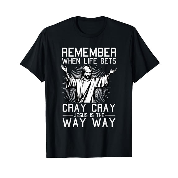 Funny Jesus is The Way T-Shirt for Positive Faith and Inspirational Holiday Spirit