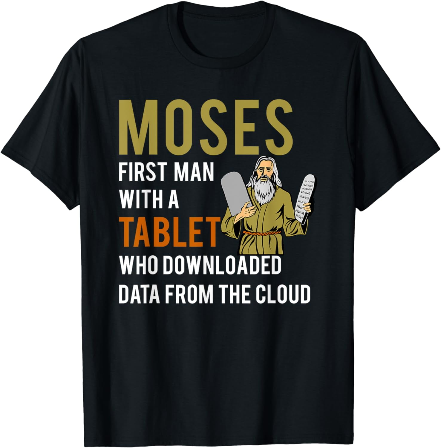 Passover Moses Tablet Data Cloud T Shirt Passover Moses Tablet Data Cloud T Shirt