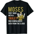 thumbnail image 1 of Funny Jewish Passover Moses Tablet Data Cloud Computing T T-Shirt, 1 of 4