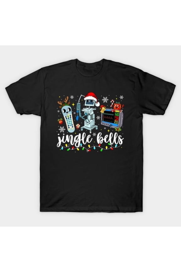 Funny Jingle Bells Nurse ER Christmas Medical Holiday Graphic, H27213 T-Shirt, for Men and Women, Up to Size 5XL