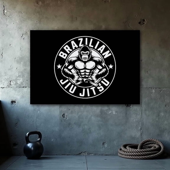 Funny Jiu Jitsu Poster - Bjj Wall Art Grappling Decor