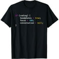 thumbnail image 1 of Funny Joke Programming If Coding Headphones Focus T-Shirt T-Shirt, 1 of 4