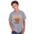 thumbnail image 1 of Funny Joke Stud Muffin Food Pun Boys Kids T Shirt Tees Tops Teen Brisco Brands XS, 1 of 6
