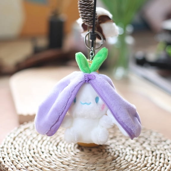 Funny Joy Kawaii Fruit Bunny Plush Toy Cute Carrot Strawberry Turn Funny Joy Rabbit Plush Toy Kids Birthday Christmas Gift