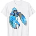 thumbnail image 1 of Funny Jumpscare Lobster Meme Blue Crustacean T-Shirt, 1 of 5