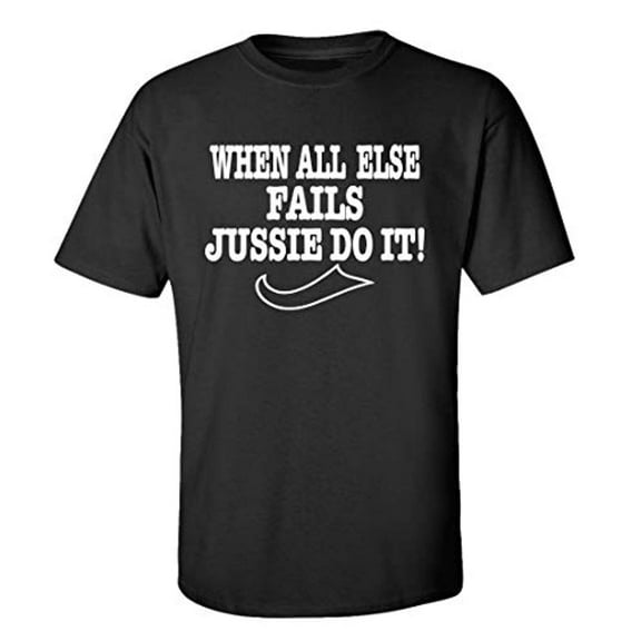 Funny Jussie Do It Adult Short Sleeve T-Shirt-Black-Large