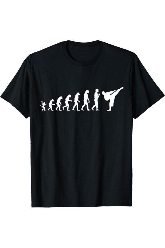Funny Karate Evolution T-Shirt For Karate Fighters