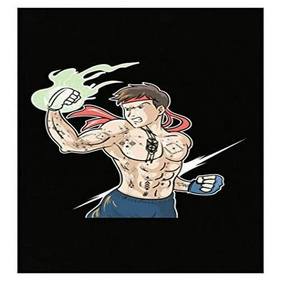 Funny Karate Guy Fighter Poster - Wall Decor for Martial Arts Gift